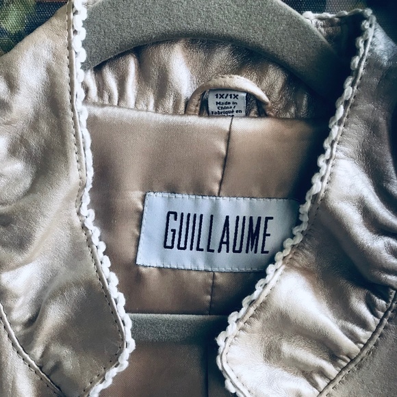 Guillaume Metallic Leather Jacket - Picture 3 of 5